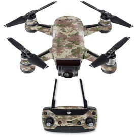 MightySkins Glossy Glitter Skin for DJI Spark Drone & Controller - Urban Camo | Protective, Durable High-Gloss Glitter Finish | Easy to Apply, Remove, and Change Styles | Made in The USA