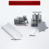 AKINLOAF UK2.5B 10 Gang Box Connector DIN Rail Terminal Blocks,