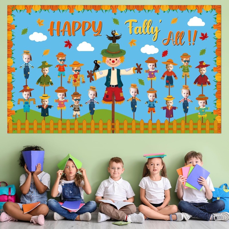 Fall Bulletin Board Decorations Set Fall Classroom Decoration Autumn Scarecrow