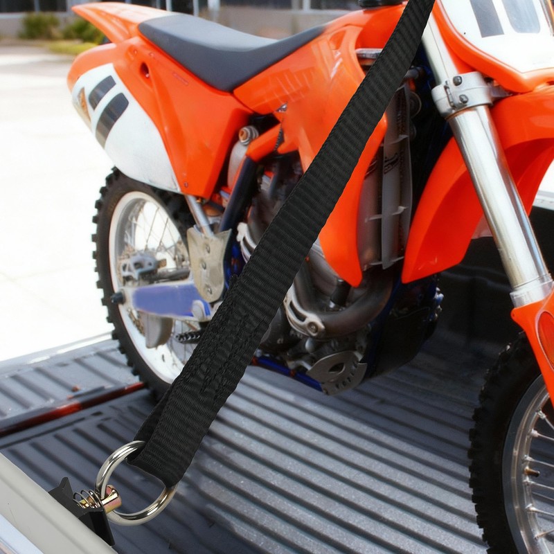 lukar 4 Pack L Track Tie Down Straps Ratchet, 1"