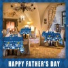3PCS Fathers Day Disposable Tablecloth - 108" × 54", Happy