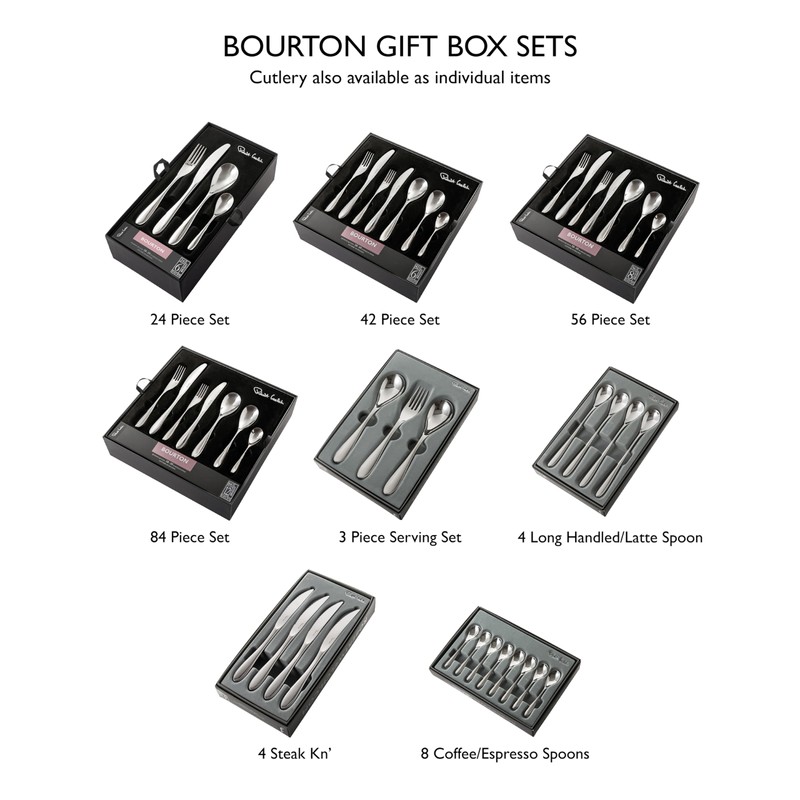 Robert Welch Bourton Bright Cutlery Coffee/Espresso Spoon, Set of 8.