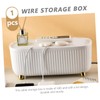 OSALADI Cable Management Box with Lid Stylish Storage for Cords