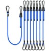 8 Pcs 48 Inch Adjustable Carabiner Bungee Cords with Hooks,