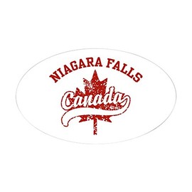 CafePress Niagara Falls Canada Oval Bumper Sticker, Euro Oval Car Decal