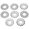 8Pcs Gear Cutter High Speed Steel Cutting Tool Industrial Supplies