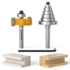 REKCKRUL 1/4 Shank Rabbet Router Bit with 6 Bearings Set
