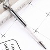 Danse Jupe 3 Pcs Big Crystal Diamond Pens,Bling Metal Ballpoint