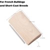 French Bulldog Brush for Shedding, Palm-Grip Wooden Grooming Comb