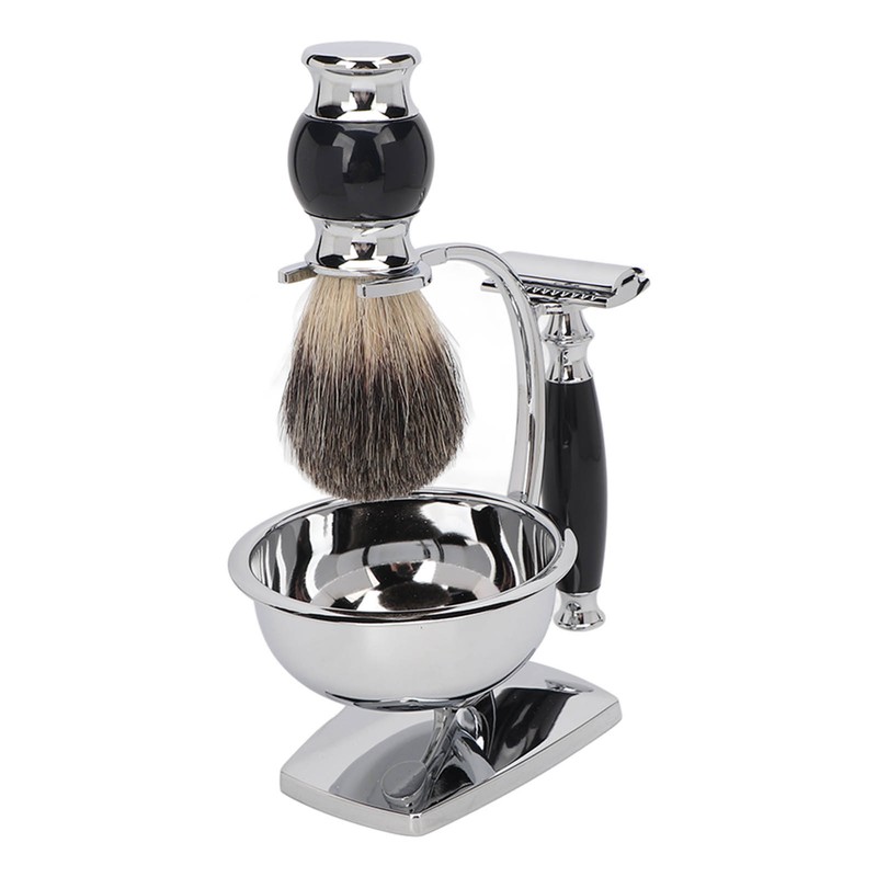 4 in 1 Soap Beard Brush Kits Brush Bowl Holder