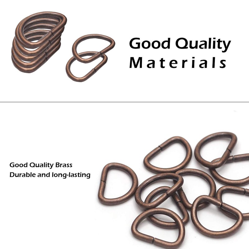 Trimming Shop Non Welded Metal D Ring Fasteners Durable Buckles