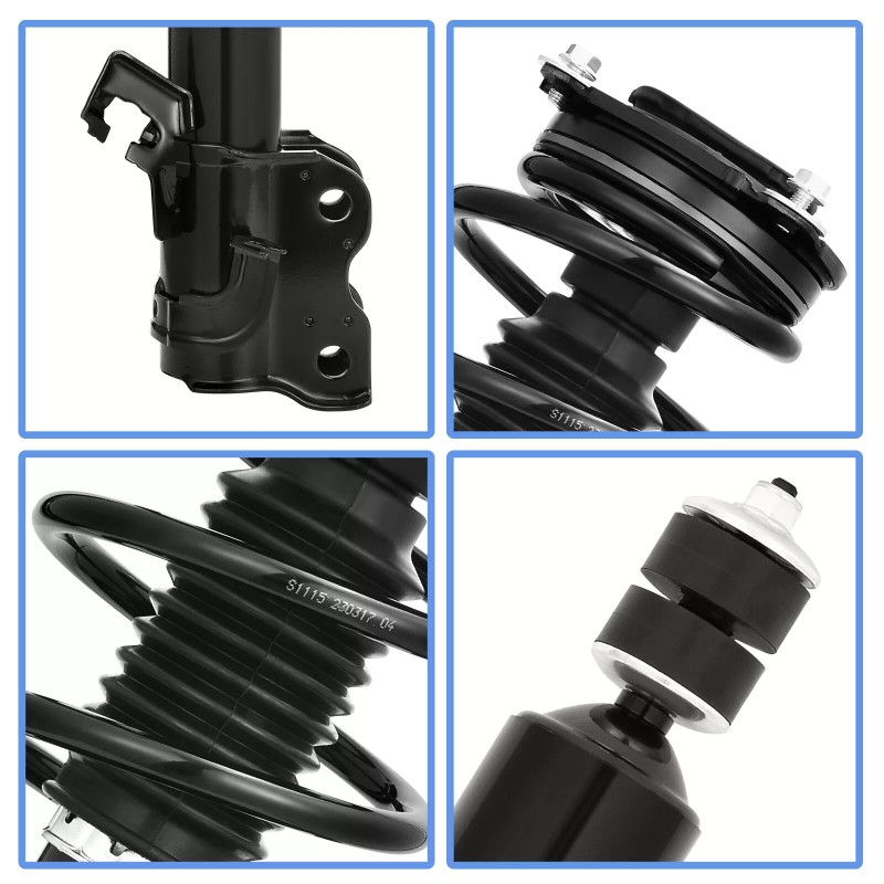 LEDKINGDOMUS 4Pcs Front & Rear Struts Shocks Absorbers Assembly for