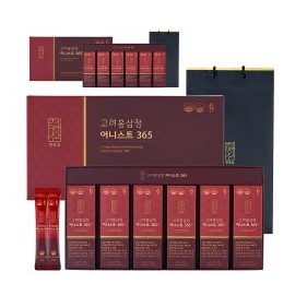 Cheonyangsam 6년근 고려홍삼정 어니스트 365 홍삼스틱 10g x 60포 선물세트+쇼핑백 2세트 6-Year-Old Korean Red Ginseng Extract Honest 365 Ginseng Sticks 10g x 60 Packs Gift Set + 2 Shopping Bags