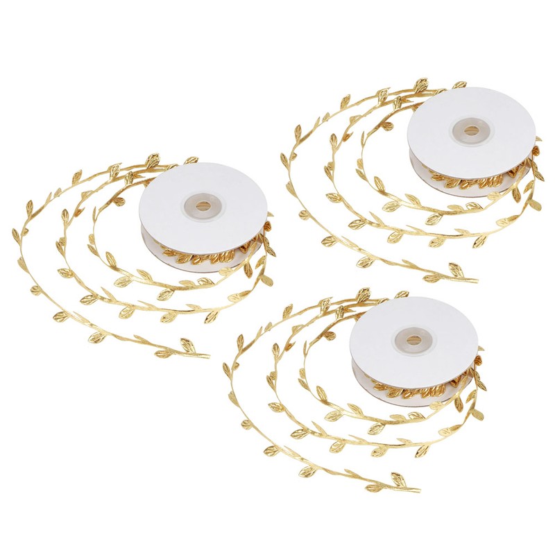 3 Roll Artificial Leaves Vine DIY Kindergarten Craft Wedding Decoration