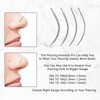 4 Stück Piercing Einführhilfe, Piercing Nadeln Set mit 14G, 16G,