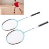 2 PCS X3 Badminton Rackets Iron Alloy Integrated Double Badminton