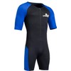 Cressi Mens Tiburon Man Monopiece 2 Mm Shorty Wetsuit, Black/Blue,
