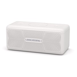 BOGASING M5 Bluetooth Speaker, Portable, Wireless Speaker, 360 Degree Sound, 40W Output, Loud Volume, Deep Bass, Equipped with DSP Technology, IPX7, Waterproof, Dustproof, Shockproof, Outdoor