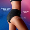 TENA Stylish Black Incontinence Cotton Underwear for Women, Maximum Absorbency,