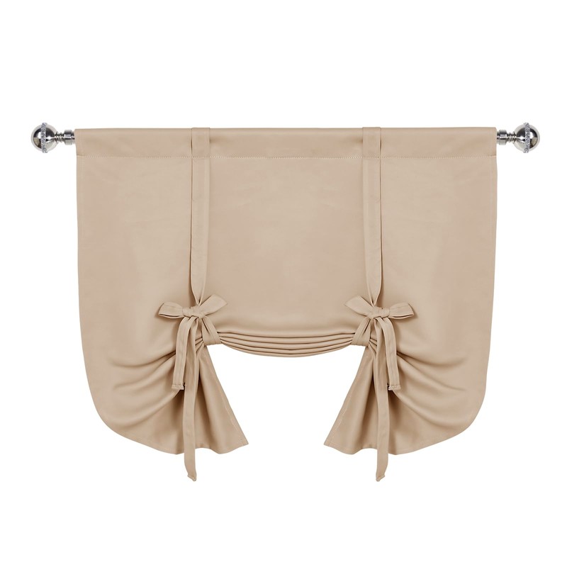 DWCN Blackout Curtains-Tie Up Shade for Window Thermal Insulated Room