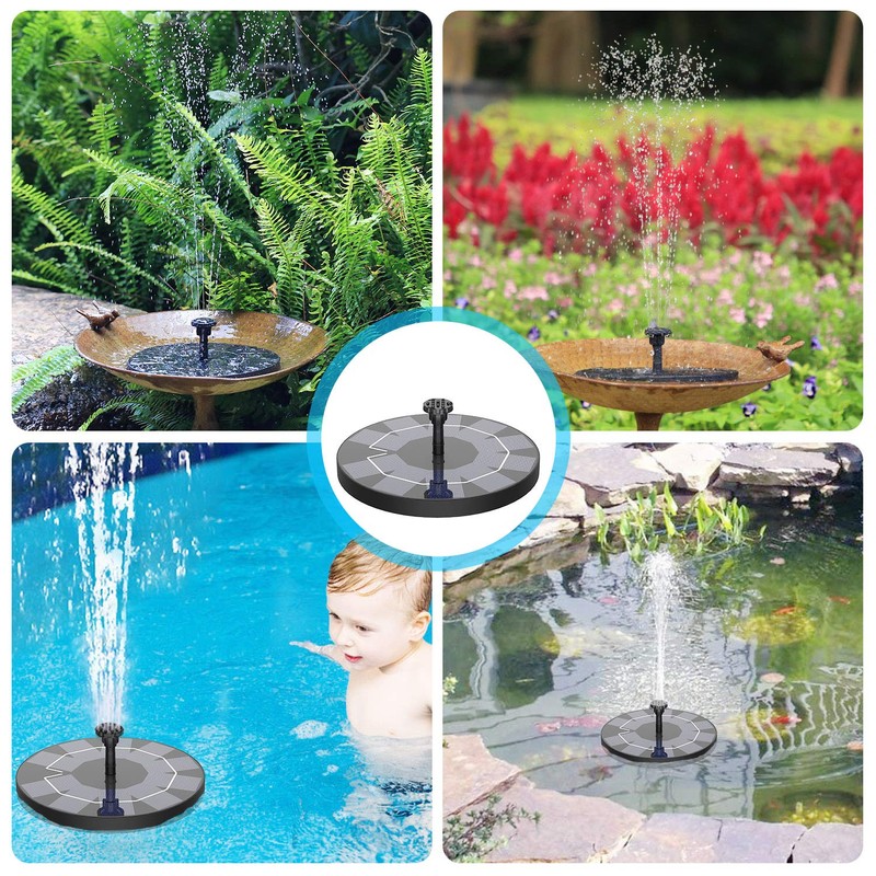 Vitcoco 2.5 W Solar Fountain, Upgraded Solar Pond Pump