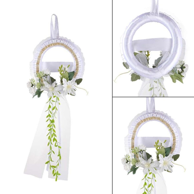 Graceful European Artificial Flower Wreath for Door Hanging for Various