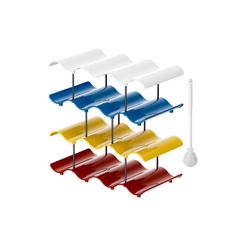 Organizador de Botellas Apilable para 14 Botellas, Soporte para Botellas,