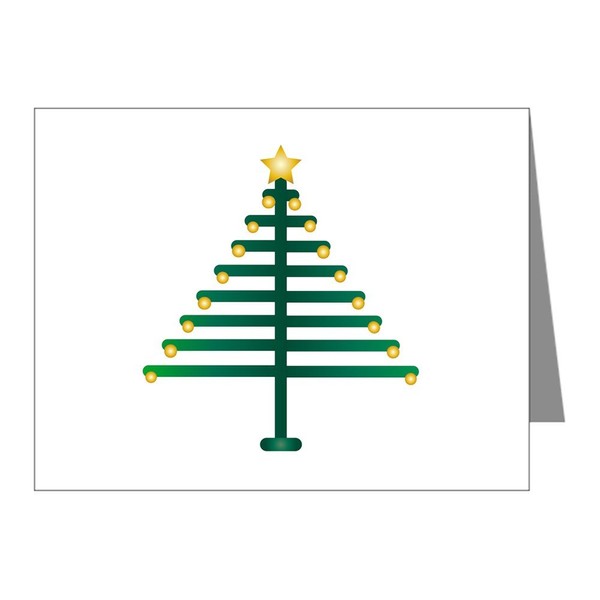 Note Cards (20 Pack) Christmas Tree Plain