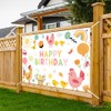 Lofaris Lofaris Chicken Birthday Party Banner Happy First Birthday Decorations