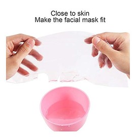 600pcs Mscara Facial de Plstico Pelcula Conservadora Pelcula de Plstico Desechable Mscara Facial Papel DIY Belleza Cuidado de la Piel Mscara Facial...