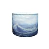 Decorative Medium Lamp Shade Polyester Fibre Printed Abstract Sea Waves