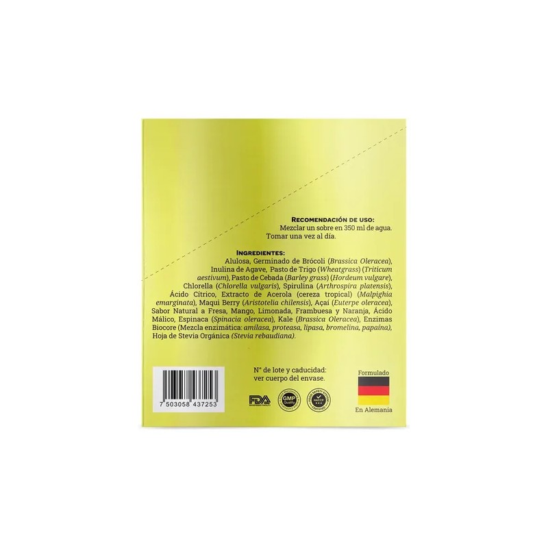 Matter Greengoddess Superalimentos Verdes Green Superfood Powder Mix, 24 Sachets