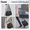 SUCIKORIO Rolling Laptop Bag 17.3 Inch With Accordion File Folder