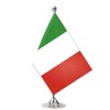 Italy Desk Small Flag Set,5×8 Inch Italian Mini Desktop table