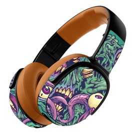 MightySkins Skin Compatible with Skullcandy Crusher 360 Wireless Headphones - Eyes and Teeth | Protective, Durable, and Unique Vinyl wrap Cover | Easy to Apply, Remove | Made in The USA