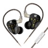 KZ DQS 1DD - Auriculares intraurales con cable con micrófono