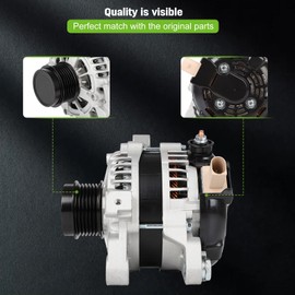 SCITOO Alternator Fit for Toyota Corolla 2014 2015 2016 2017 2018 2019 L4 1.8L- 12V 125Amp CW 6 Groove Clutch Pulley, Replace OE# 11776