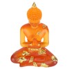 Transparent Sitting Buddha Statue Resin Buddha Figurine Sculpture Home Office