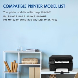 85A CE285A P1102W Black Toner Cartridge 2 Pack Compatible Replacement for HP 85A CE285A for HP Pro P1102W 1102W P1100 P1102 M1132 M1210 M1130 M1212nf M1217nfw Printer Ink