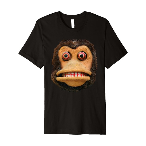 Big Buggy Eyed Monkey Face Cymbal Playing Toy Animal Premium