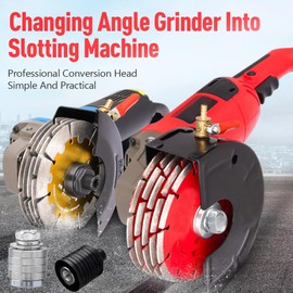 Gasea M14 Angle Grinder to Grooving Machine Adapter Conversion Head Attachment for Type 125-230 Angle Grinder Polisher