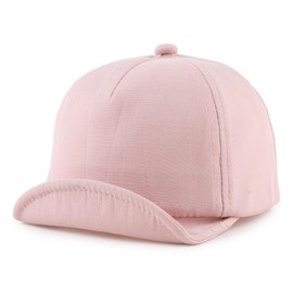 PEECABE Bendable Brim Toddler Baseball Hat Cute Pure Color Infant Baby Sun Cap 3-18 Months (3-18 Months, Pink)
