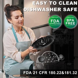 Chicken Shredder Tool Twist, 11" Heavy Duty Large Chicken Shredder, Meat Grinders Gadgets Machine, BPA Free, Strong Anti-Slip, Dishwasher Safe, Suitable for Pork Beef Chicken, Black