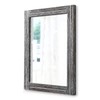 AAZZKANG Rustic Mirror Wood Framed Wall Mirror 20"x16" Rectangle Decorative