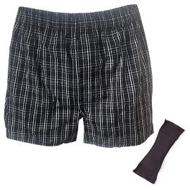 Replacement Pad Type Incontinence Pants, Urine Leak Pants, Trunk Pants, Men's, 1 Piece, Absorption Amount, 5.9 fl oz (150 cc), Front Opening Available (Black, M)