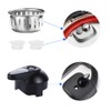 Steam Release Handle,Float Valve Replacement Parts with Anti-Block Shield For