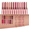 CAKAILA 6Pcs 2 in 1 Matte Lipstick Lip Liner Pencil