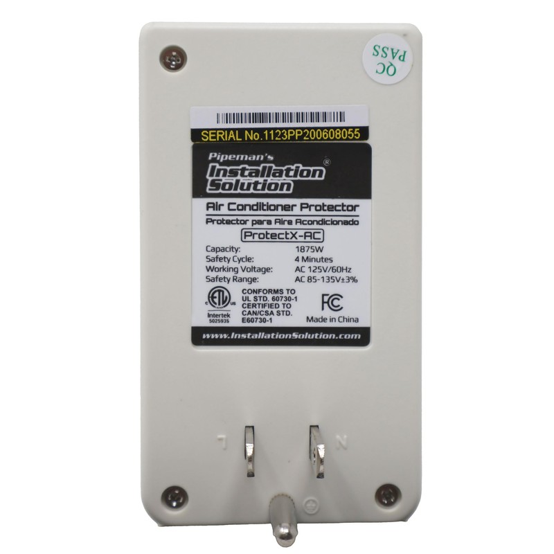 Pipeman's Installation Solution AC 85-135V Surge Protector 1875 Watts, White
