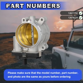cycwer Electric Throttle Body 12617792 12678224 S20223 for Silverado Tahoe Sierra Yukon 5.3L Automotive Replacement Fuel Throttle Bodies