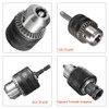 Saiper 1.5-13mm Capacity 1/2-20UNF Key Drill Chuck with Hex Shank,